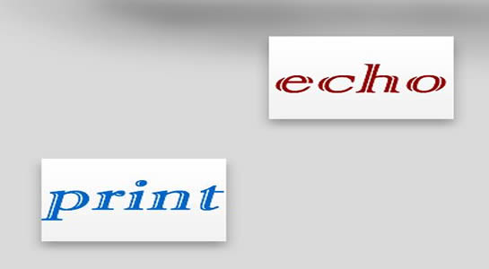 Difference between echo and print in | CreativeDev
